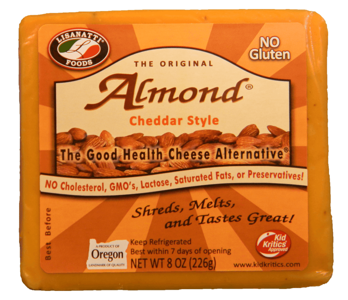 Almond Cheddar Style - Lisanattifoods