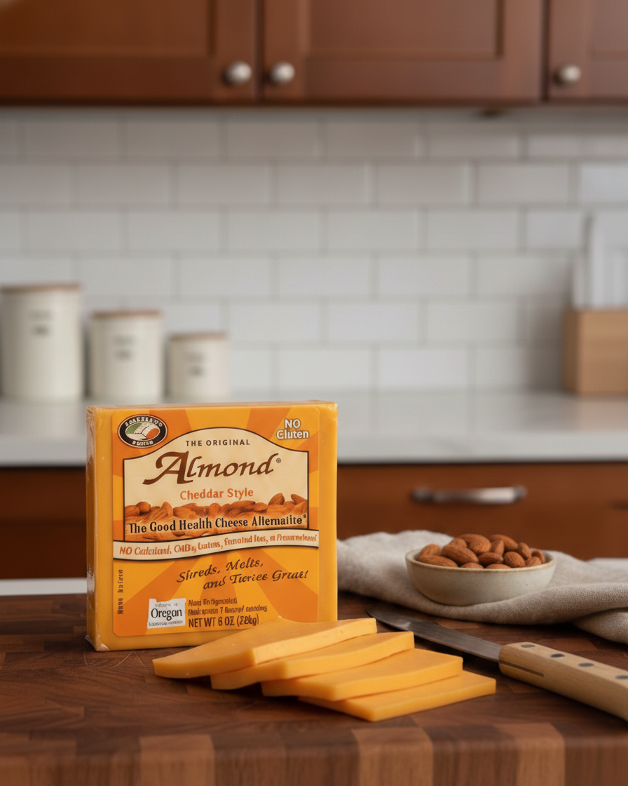 Almond Cheddar Style Blocks - Lisanatti Foods