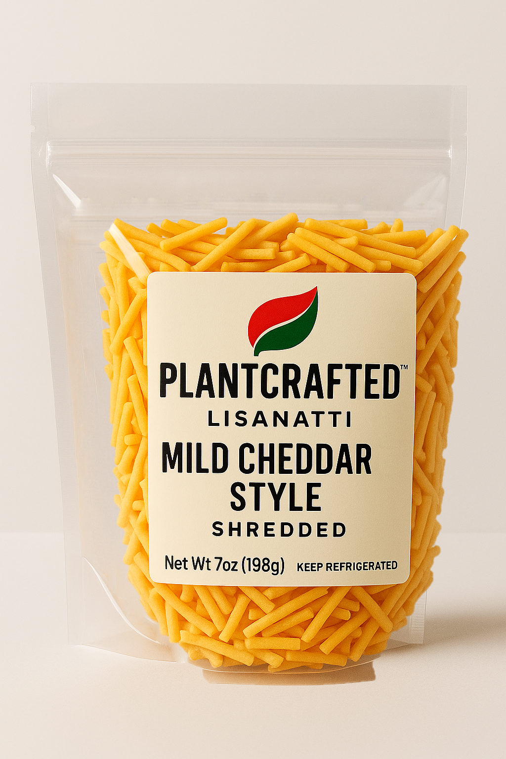 NEW!  Plantcrafted Shredded Mild Cheddar Style