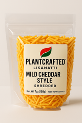 NEW!  Plantcrafted Shredded Mild Cheddar Style